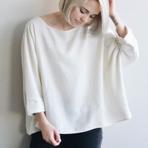 Jamie + The Jones - T Top - Natural Raw Silk